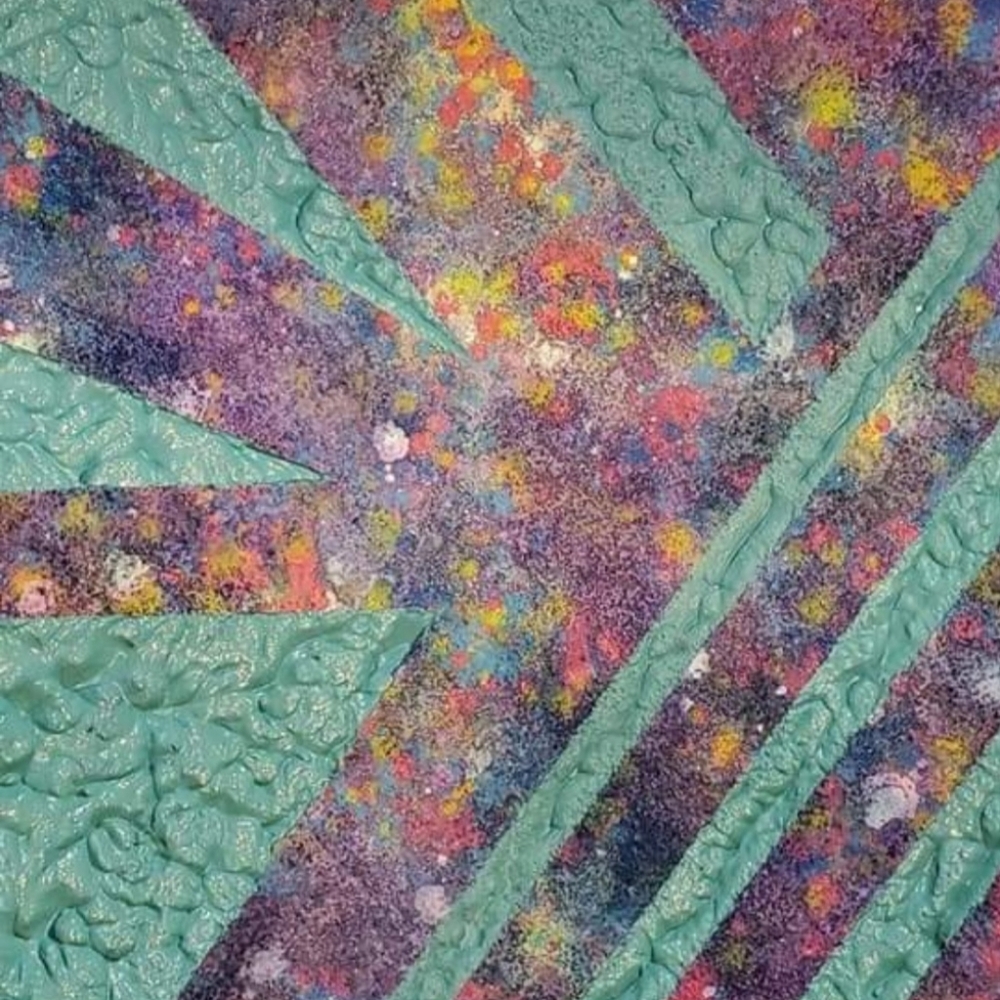 HANDCRAFTED Colorful Painting Abstract Artwork HANDPAINTED Textured Art Decor - Picture 12 of 16